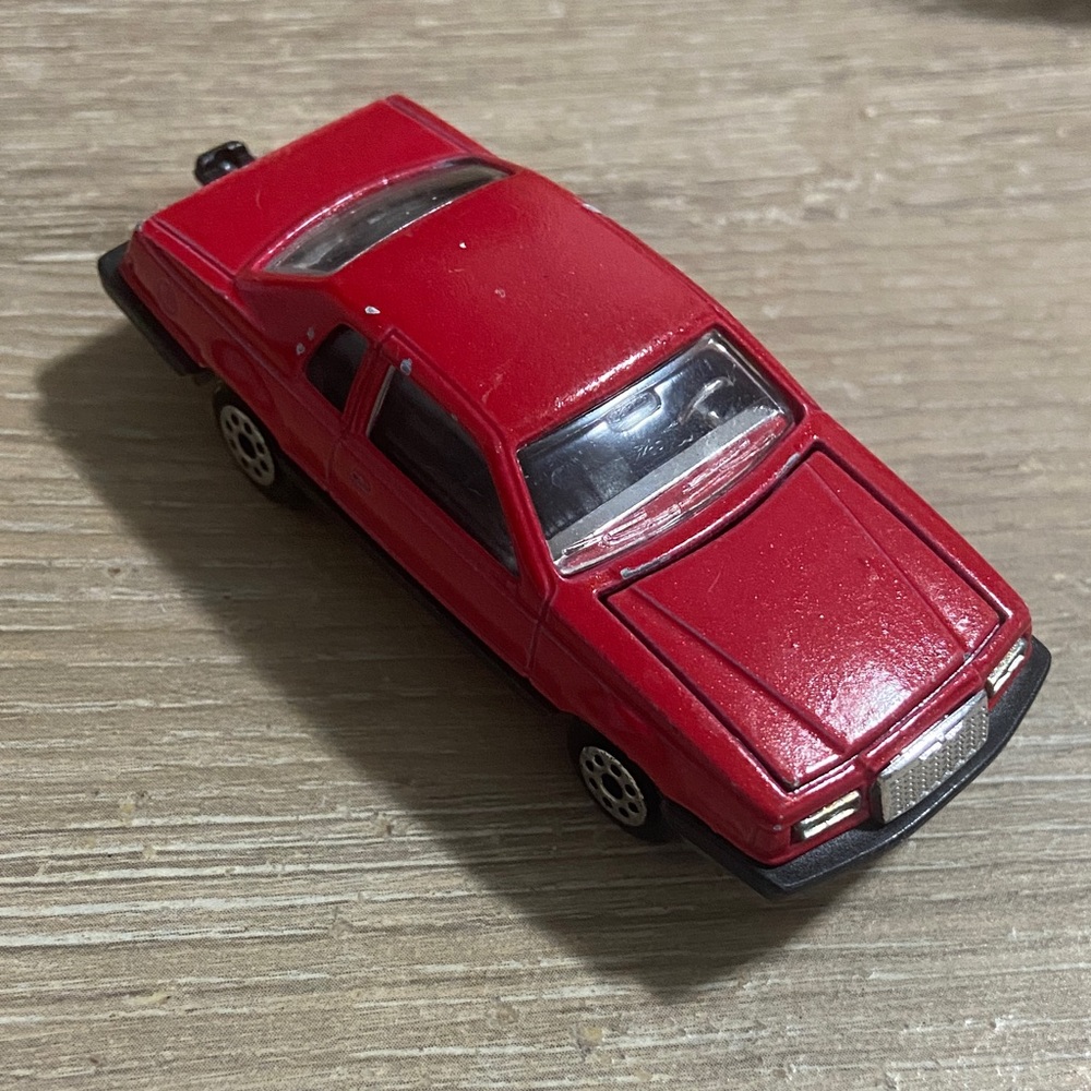 Vintage Majorette: Red Ford Thunderbird Diecast No. 217